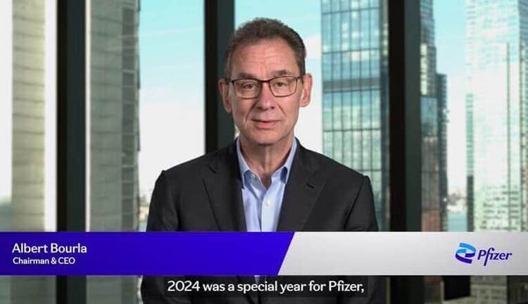 A video message from Pfizer CEO and Chairman, Albert Bourla